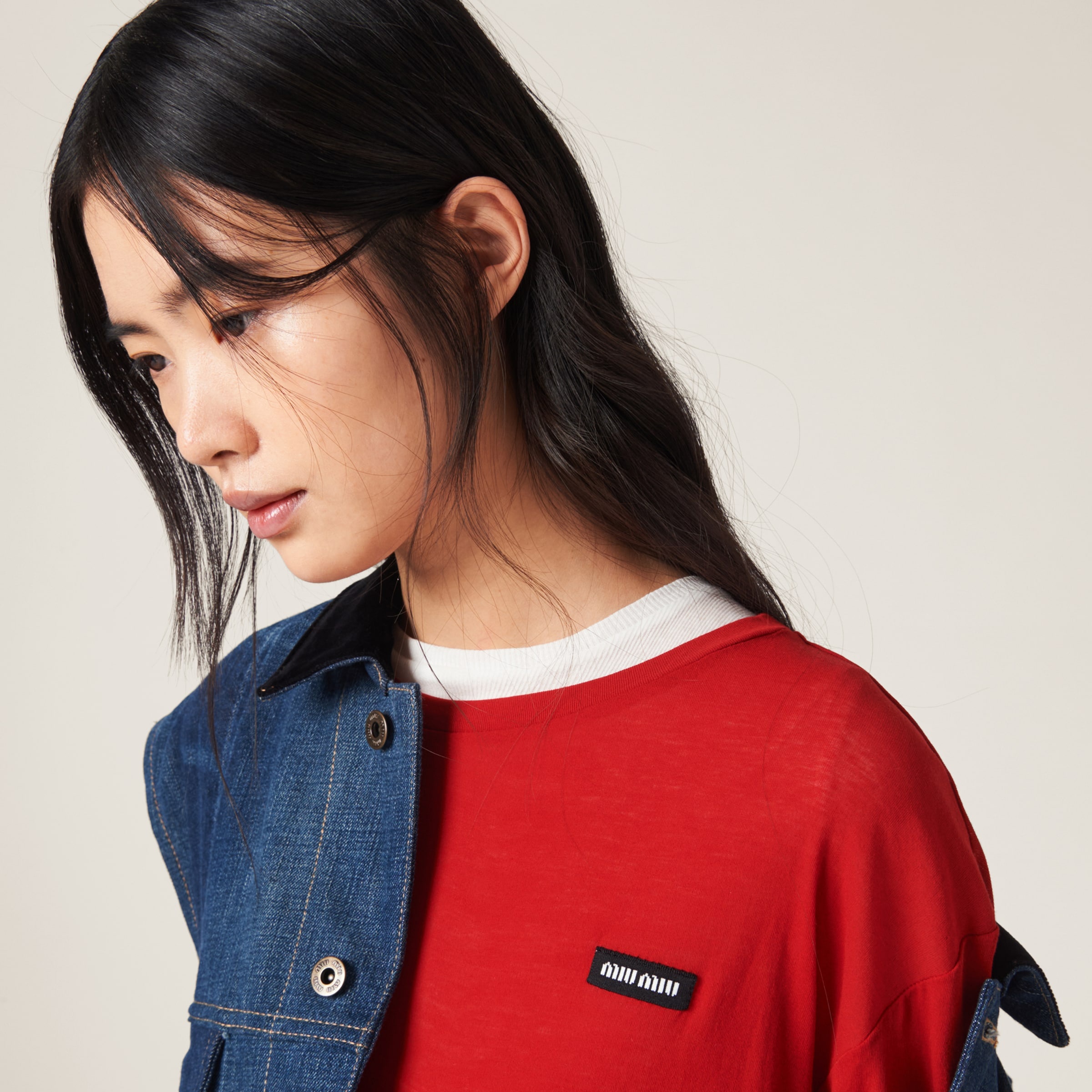 Ribbed knit jersey dress - 4