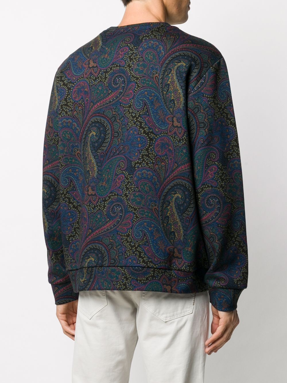 paisley print sweatshirt - 4