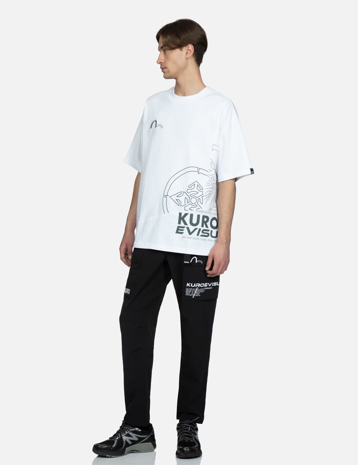 Logo Embroidery Slim Fit Cargo Pants - 3