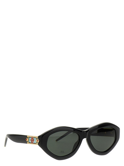 CASABLANCA Monogram Plaque Sunglasses Black outlook