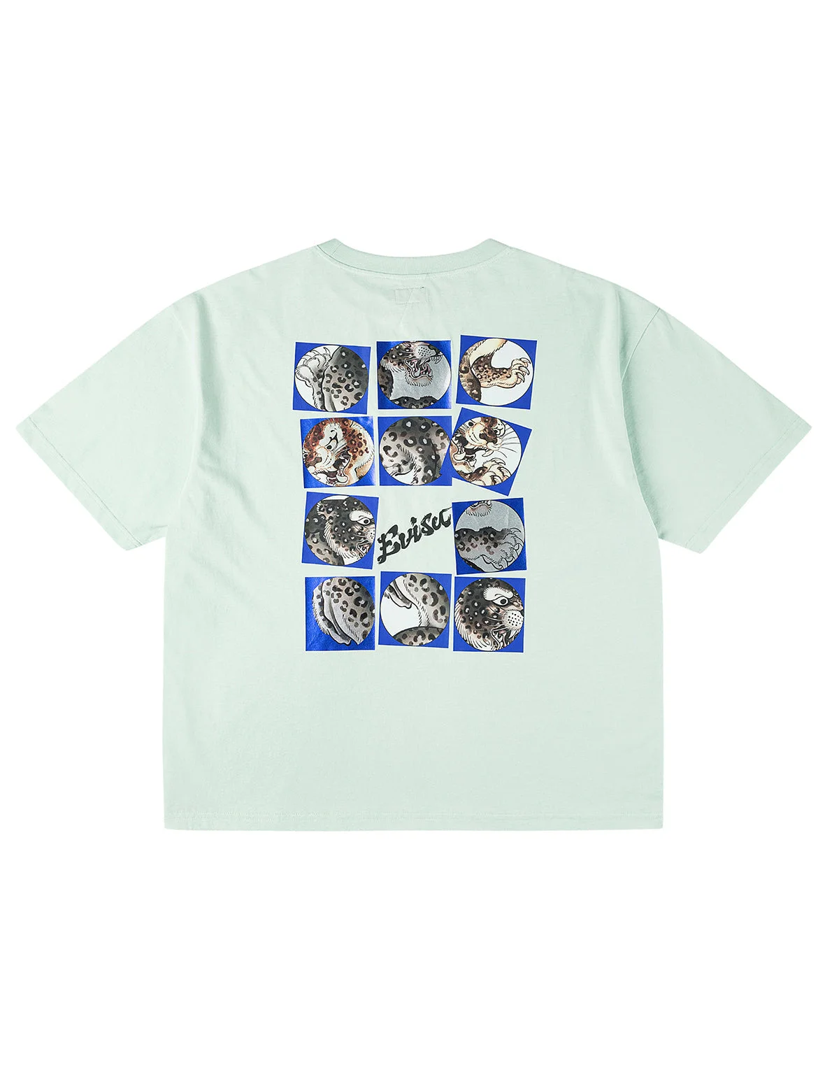 Leopard Grid Printed T-shirt - 1