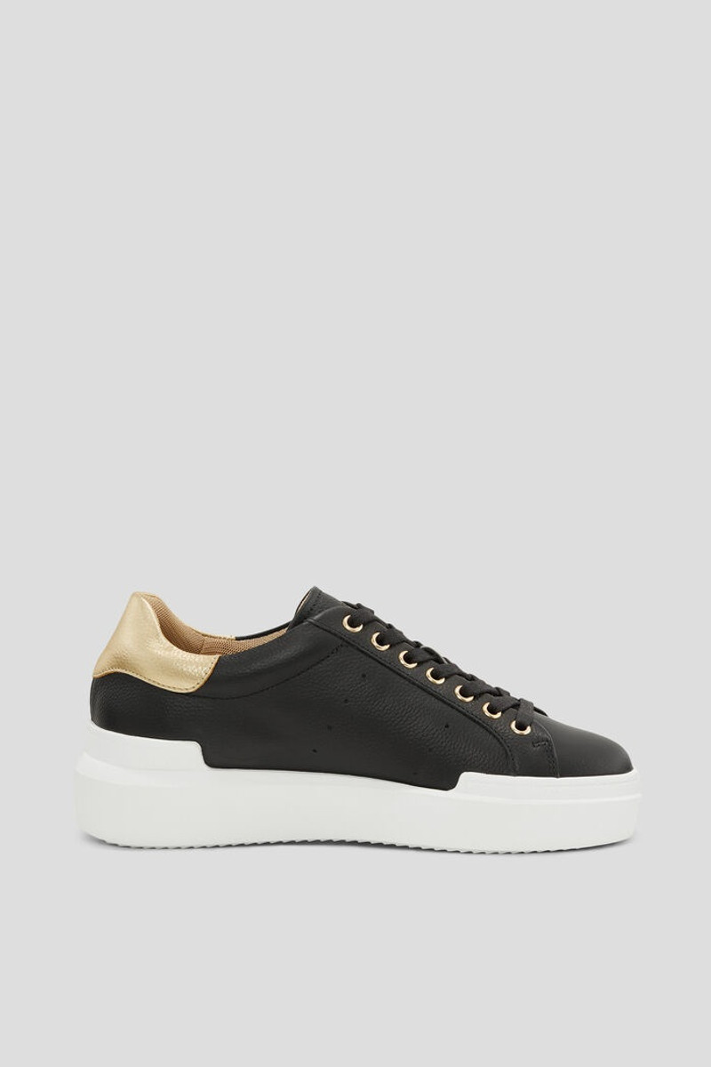 BOGNER Hollywood Sneaker in Black/Gold outlook