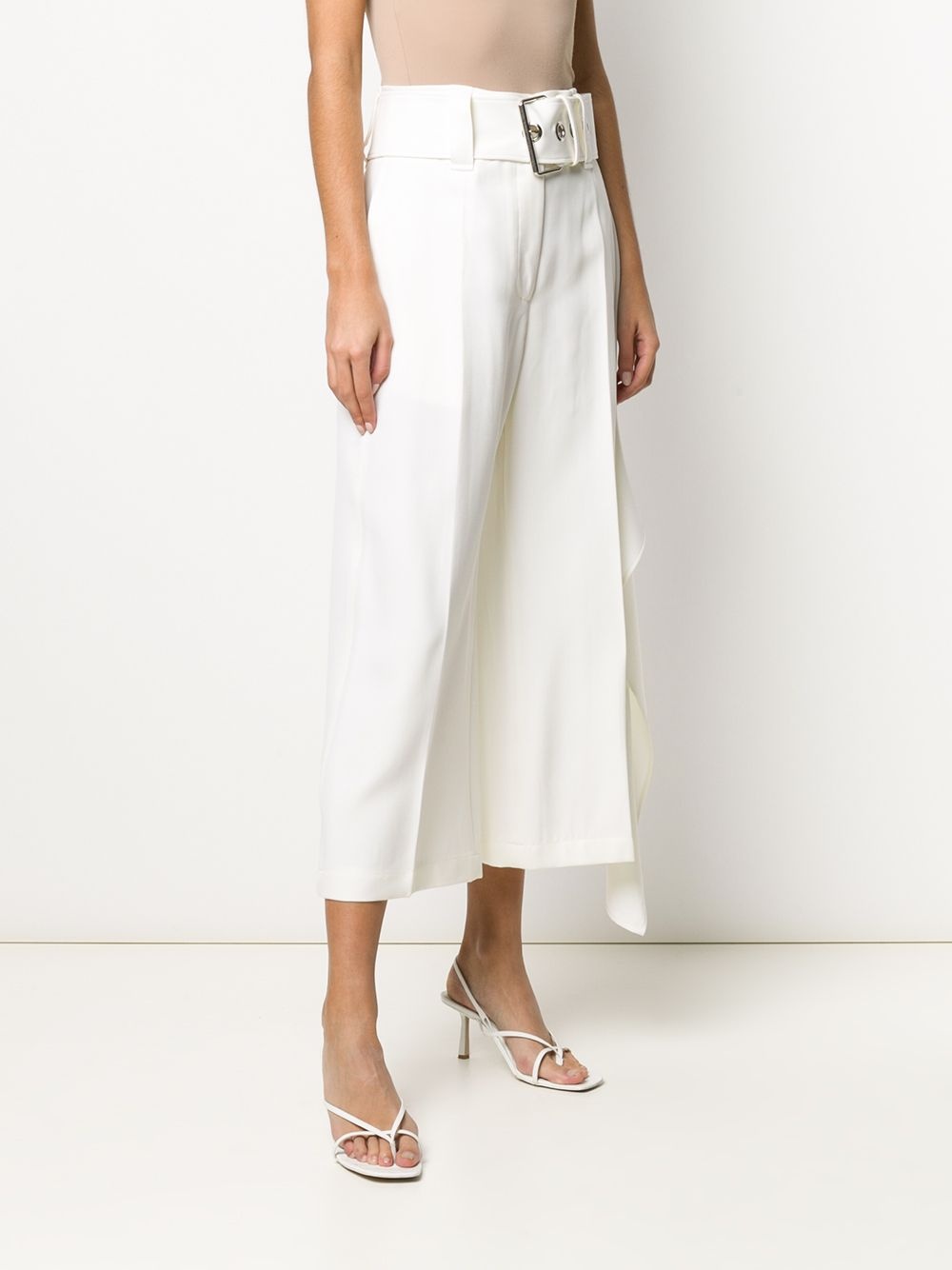 belted cropped trousers - 3