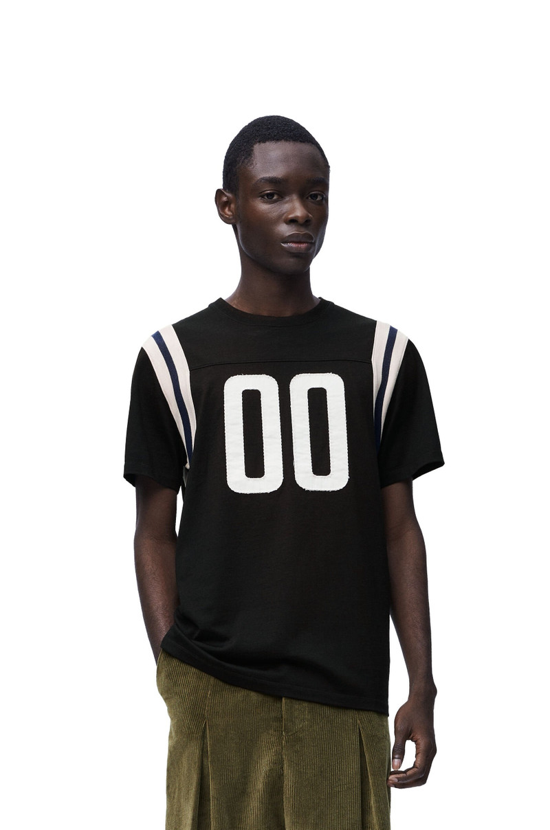 Regular fit T-shirt in cotton and viscose 3