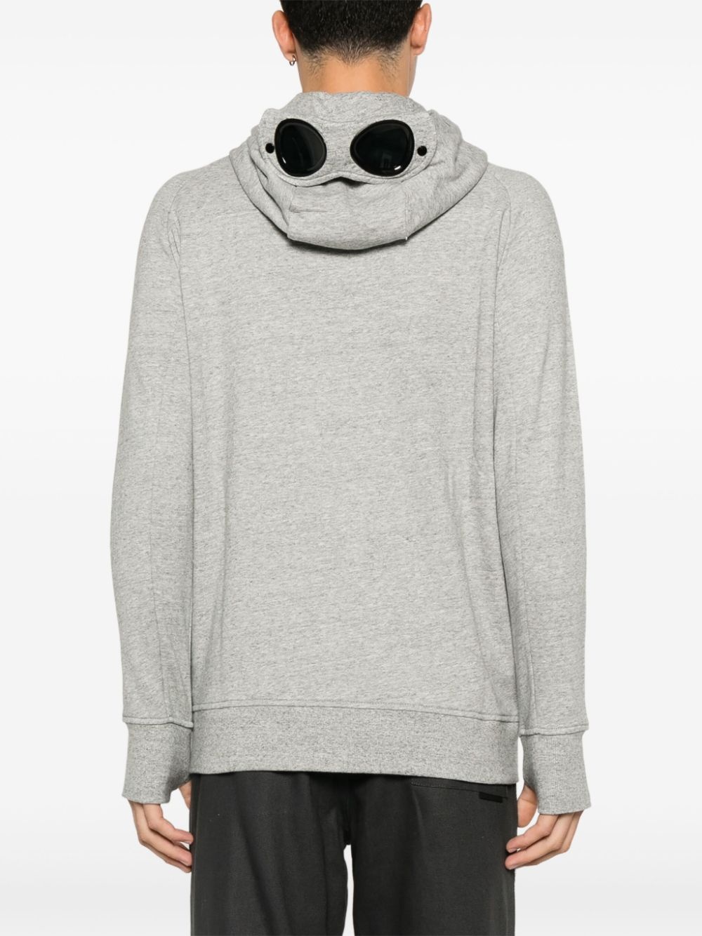 Goggles-detail zip-up hoodie - 4