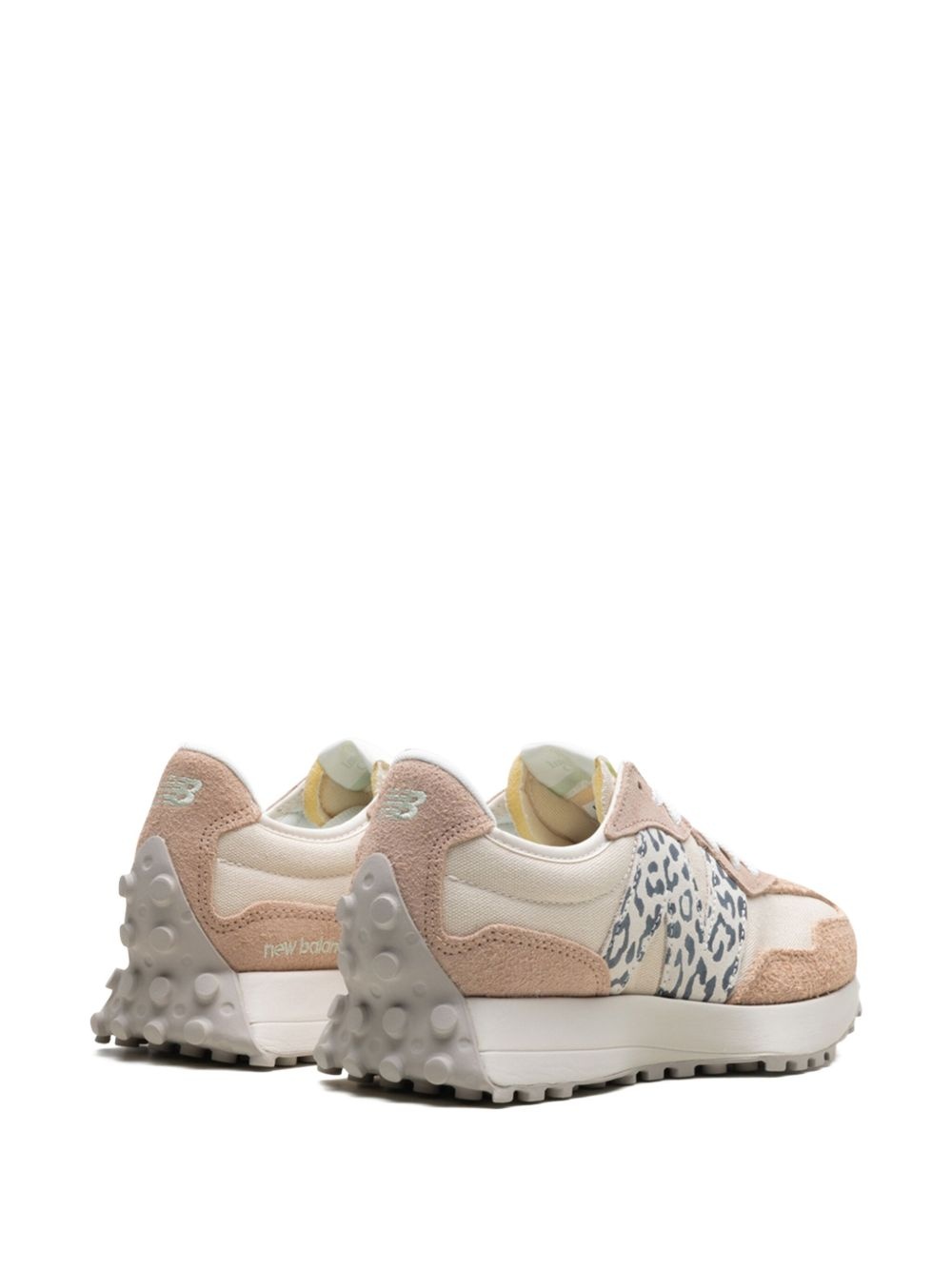 327 "Flat Taupe Linen Leopard" sneakers - 3