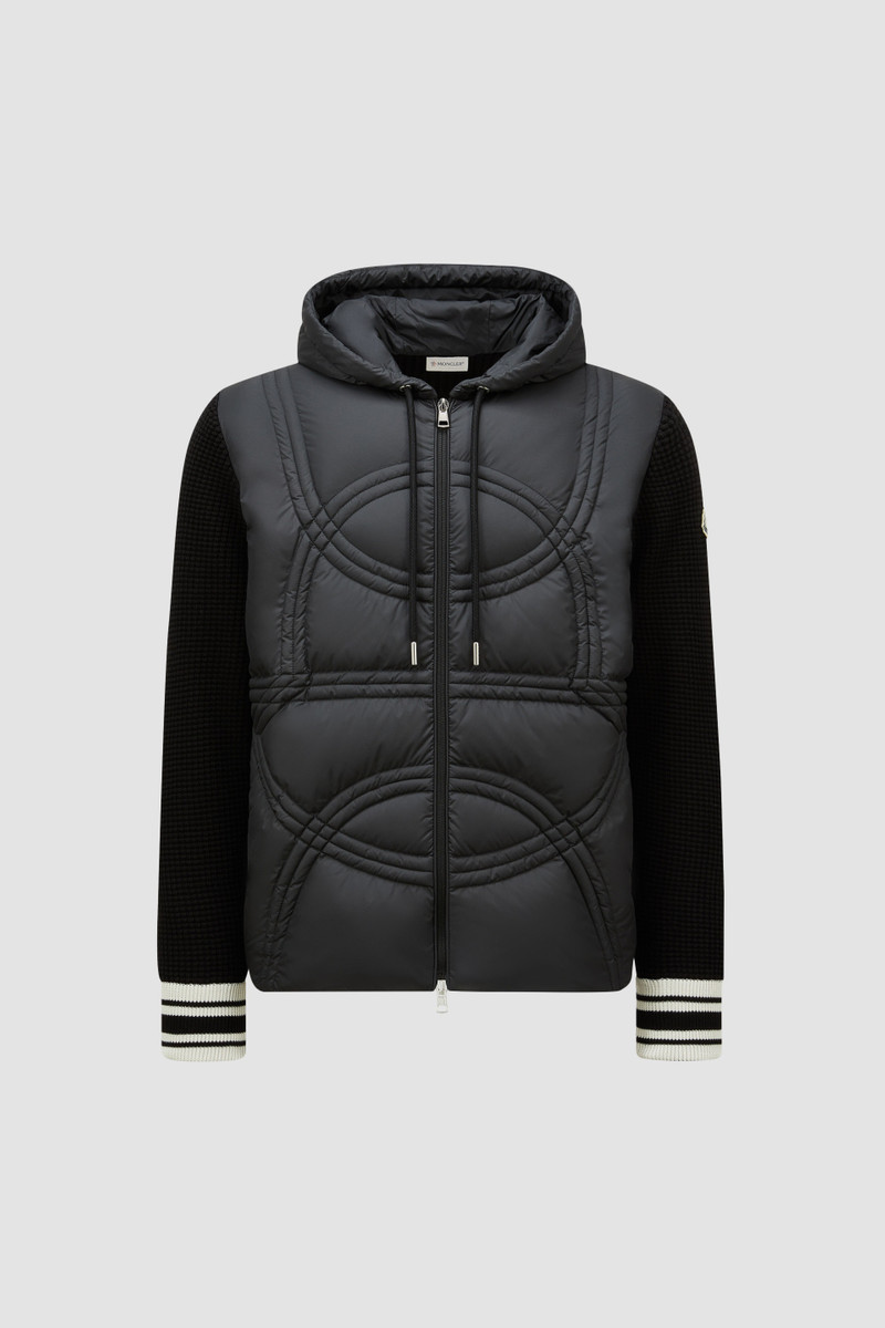 Logo-Quilted Padded Cotton Zip-Up Hoodie 1