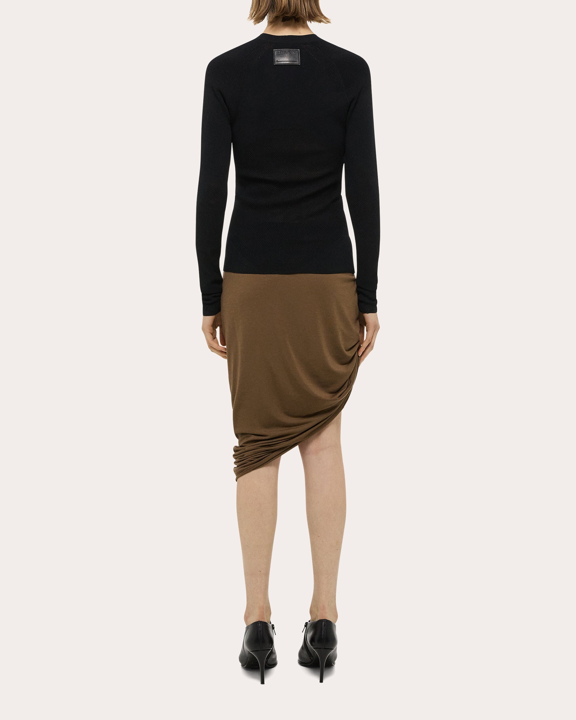 Mesh-Panel Long-Sleeve Sport Top - 2
