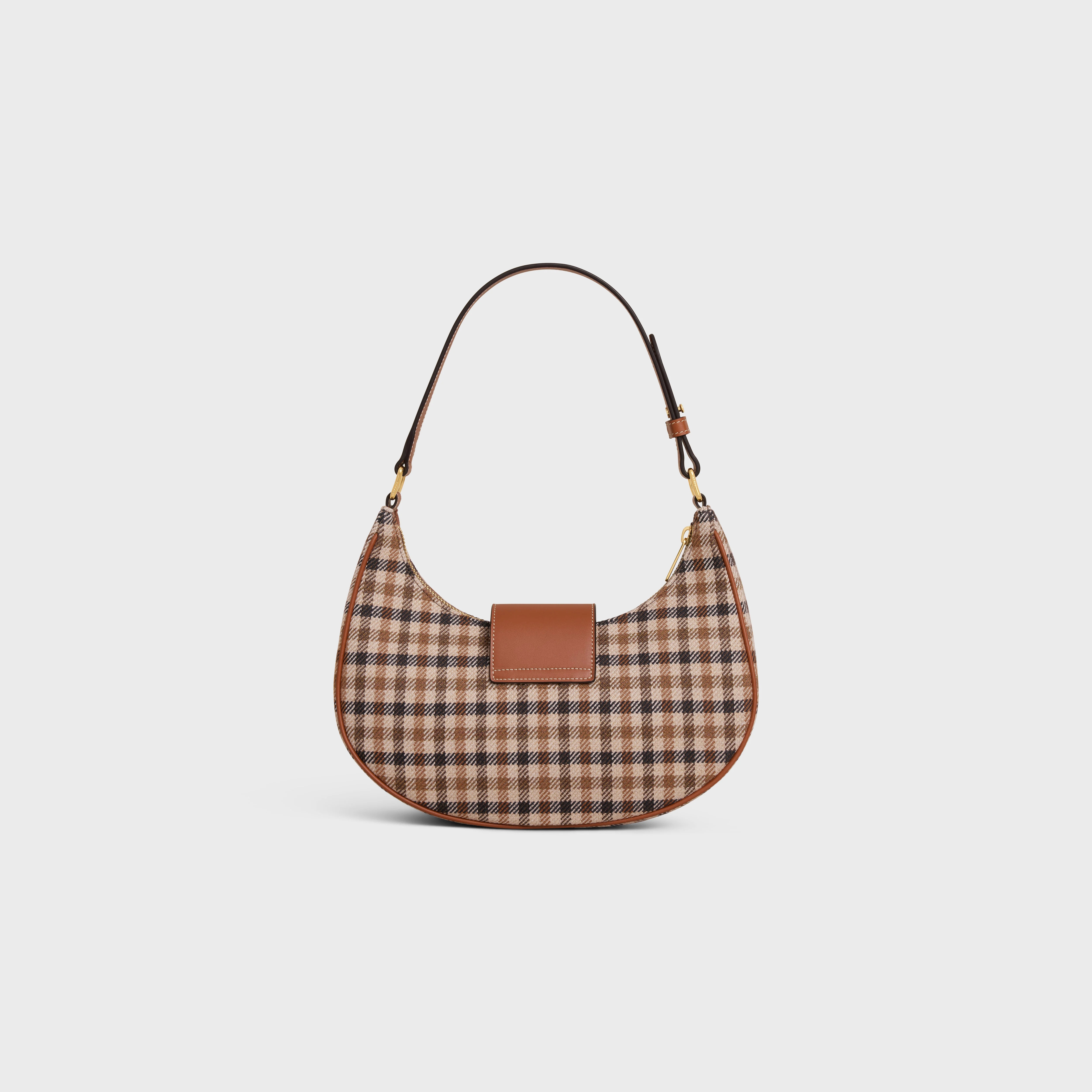 MEDIUM AVA TRIOMPHE BAG in Tartan Textile and calfskin - 3