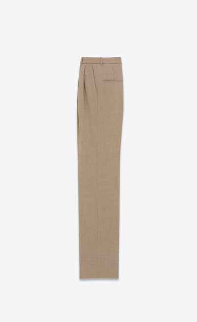 SAINT LAURENT high-waisted pants in grain de poudre outlook