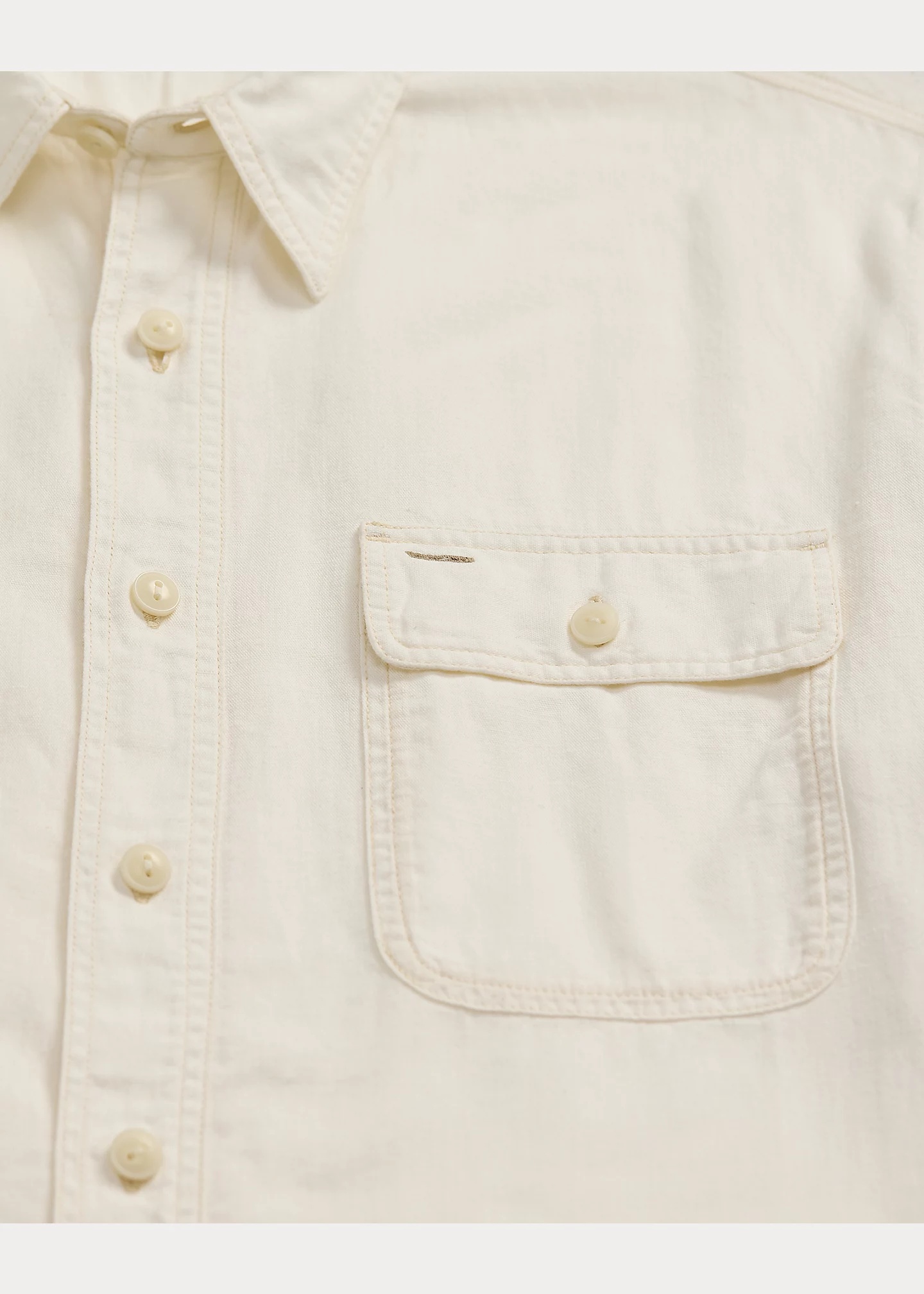Selvedge-Detailed Woven Workshirt - 3