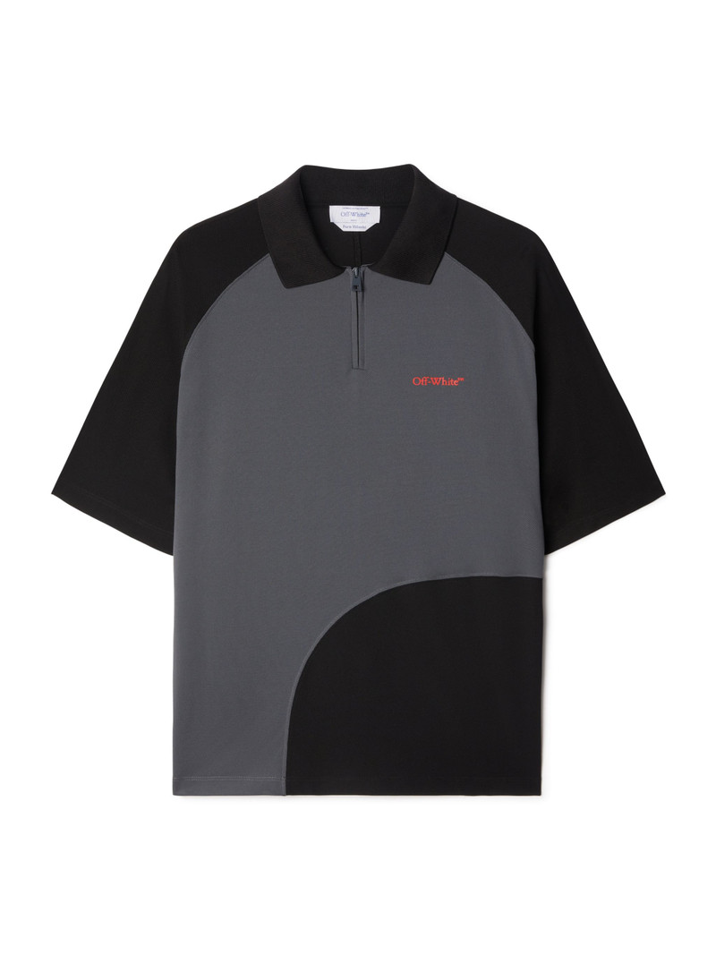 Black/gray Golf Polo Shirt 1