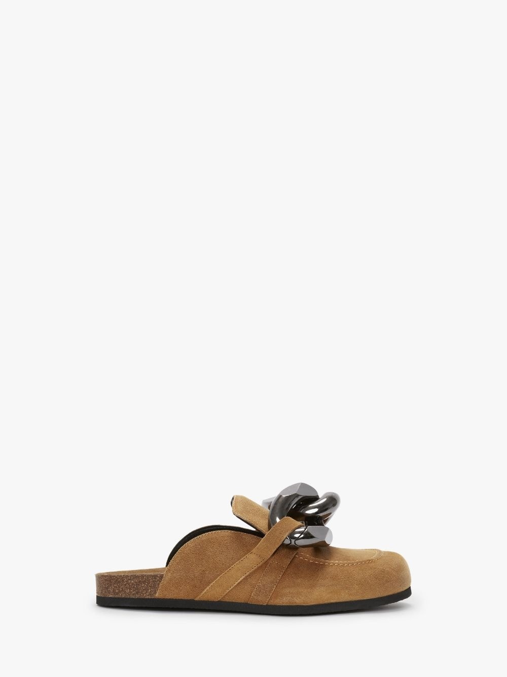 CHAIN LOAFER LEATHER MULES - 1
