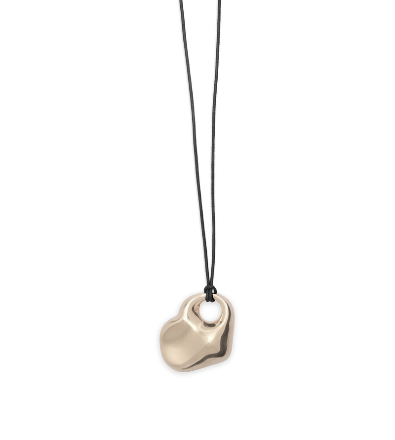 TOM FORD BRASS AND LEATHER AMOR NECKLACE outlook