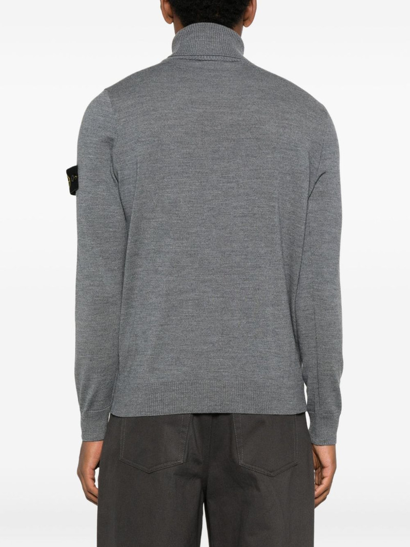 roll-neck logo-patch sweater 4