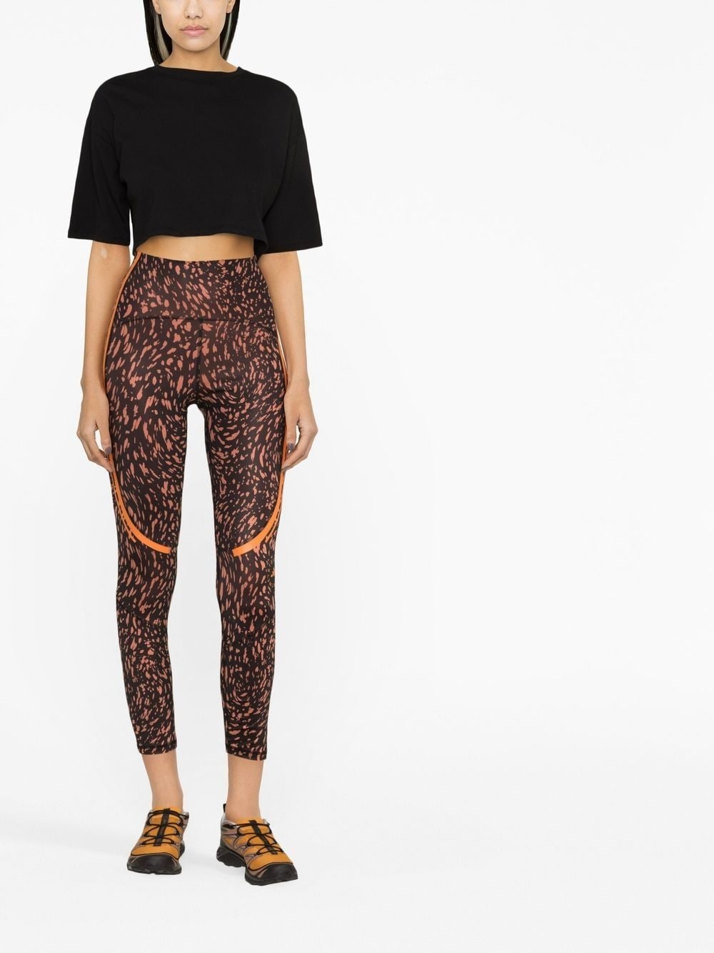 graphic-print high-waisted leggings - 2