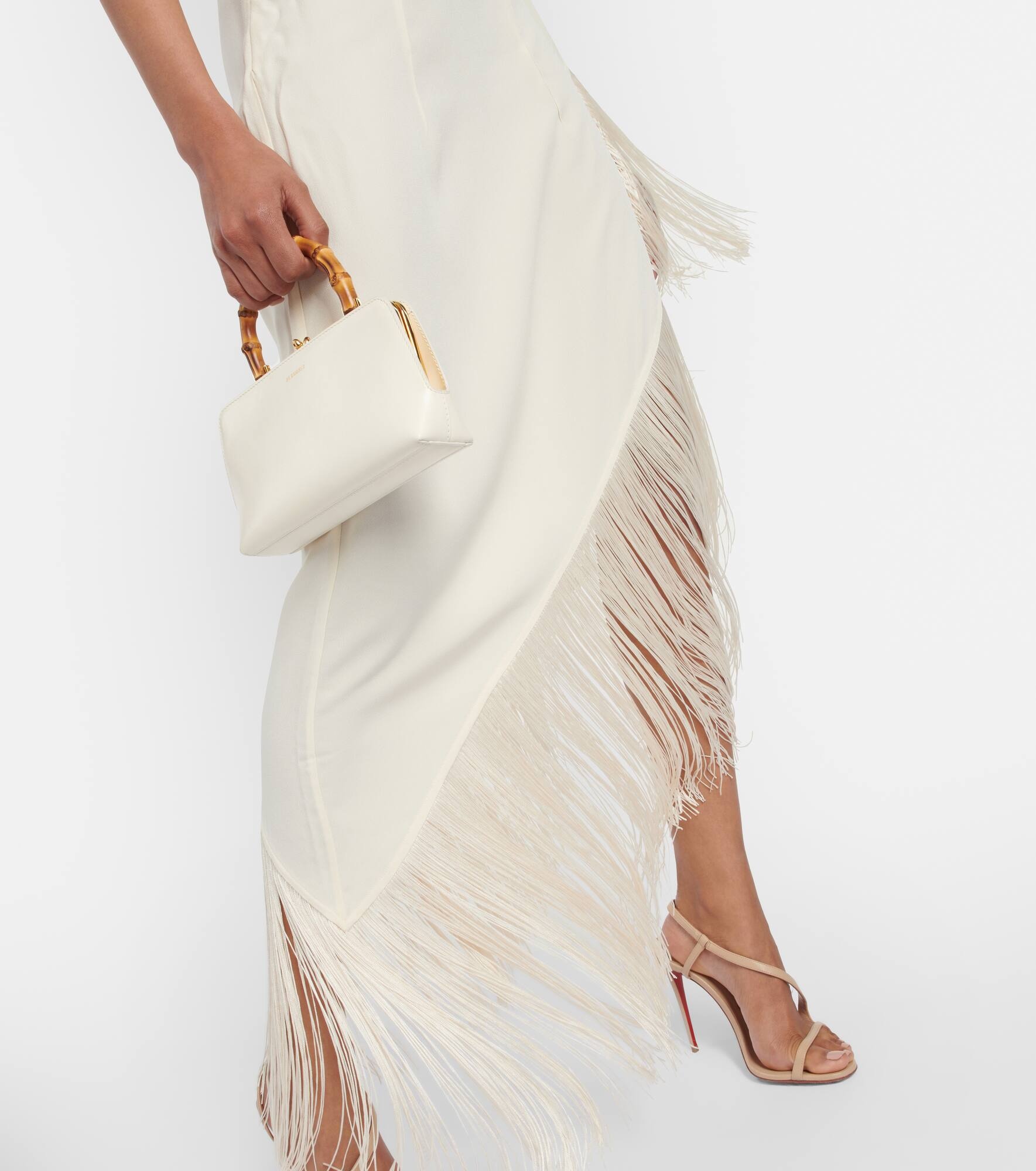 Aventador fringed one-shoulder midi dress - 5