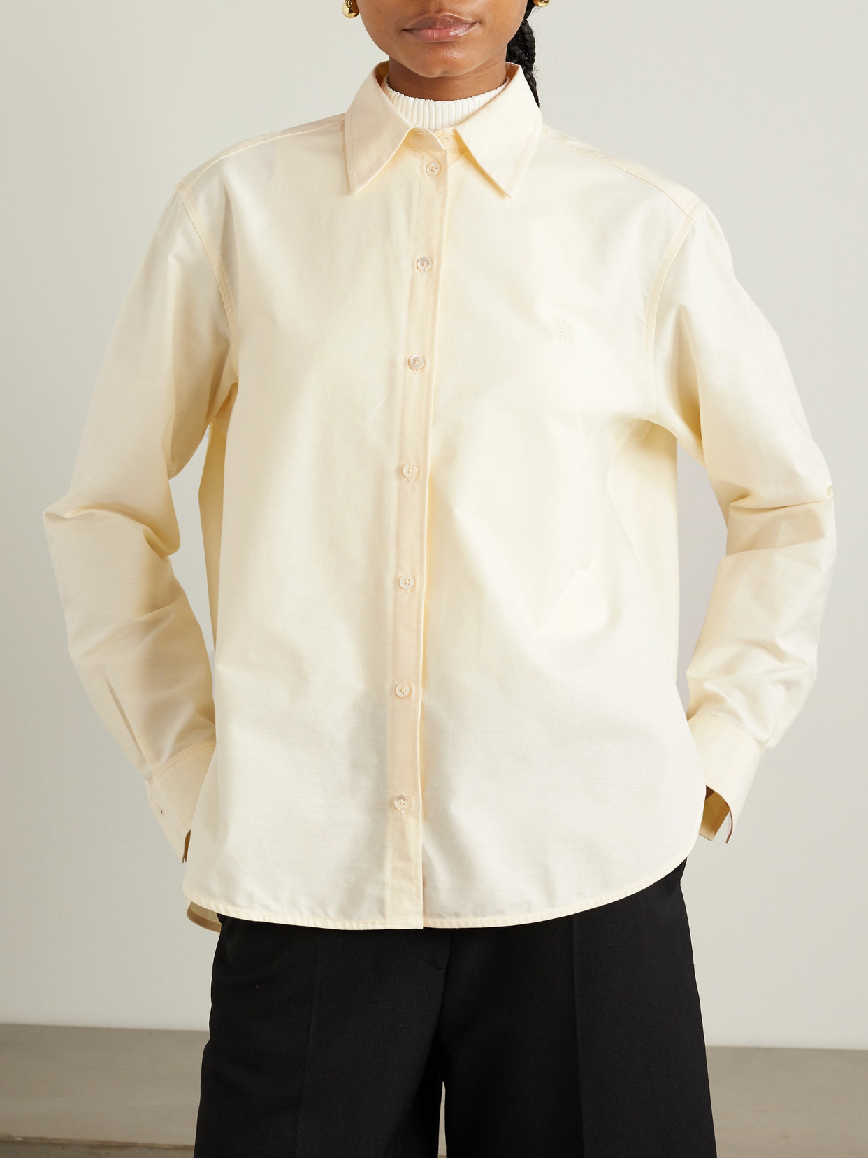 Embroidered Organic Cotton Oxford Shirt - 4