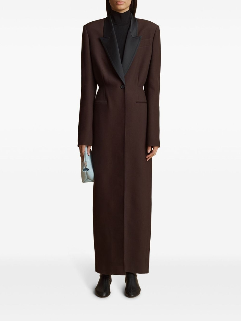 KHAITE Bellow single-breasted coat outlook