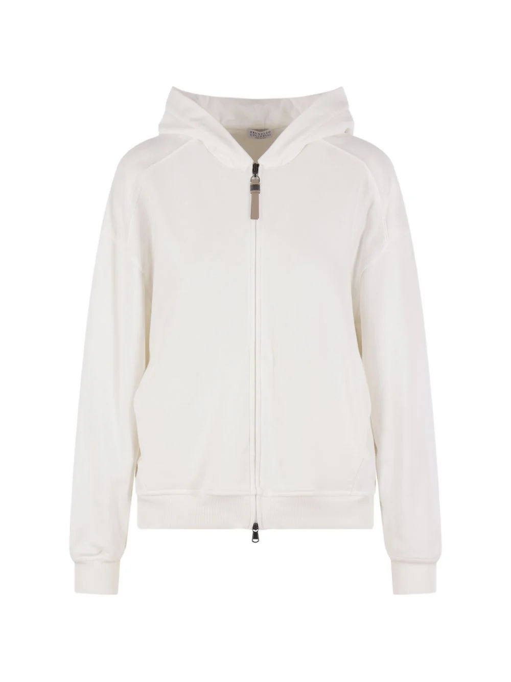 zip-up cotton hoodie - 1