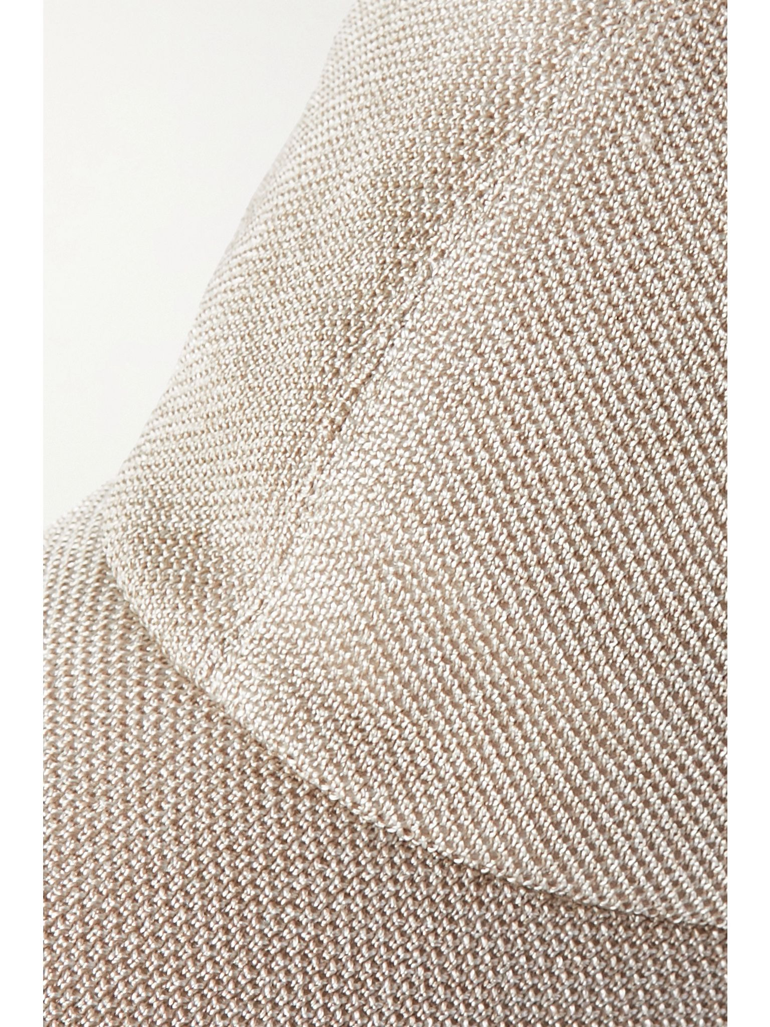 Caspian silk-piqué baseball cap Beige - 4