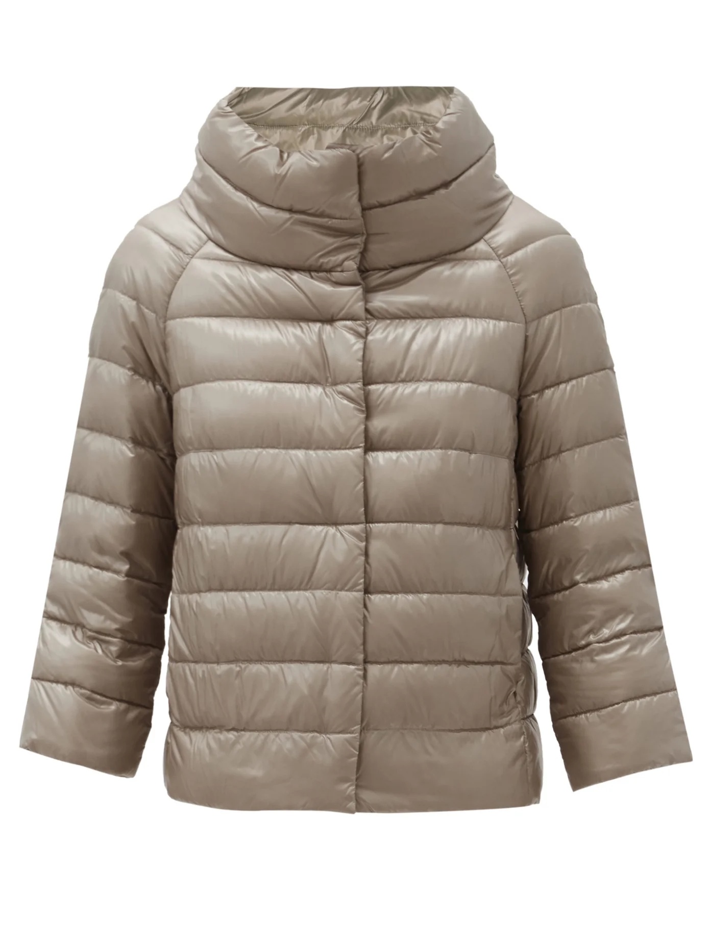 Sofia funnel-neck quilted down jacket - 1