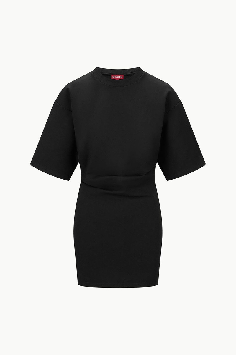 STAUD STAUD TRUMAN MINI DRESS BLACK - R25R2165PT-BLK | REVERSIBLE