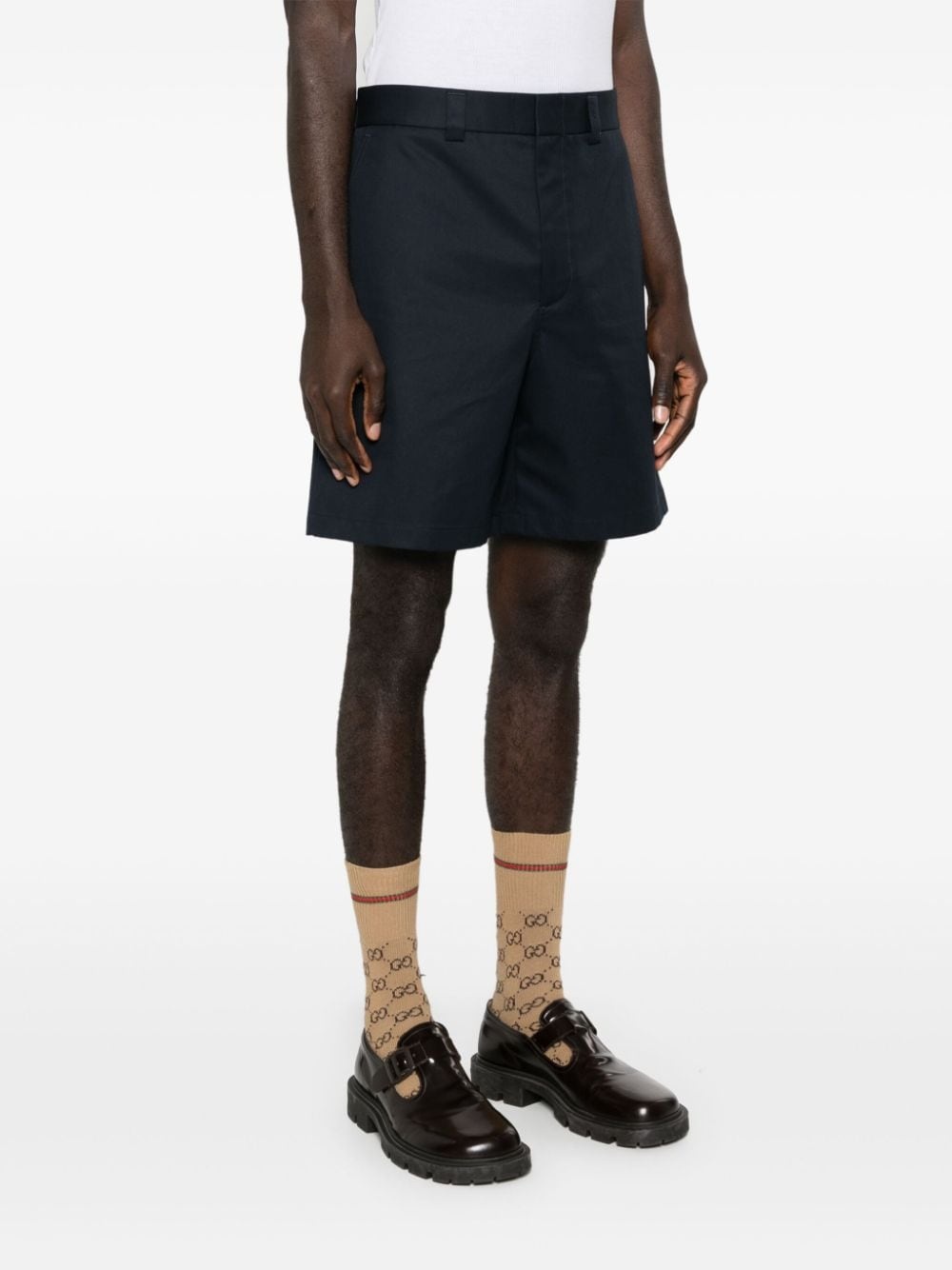 Web-stripe tailored shorts - 3