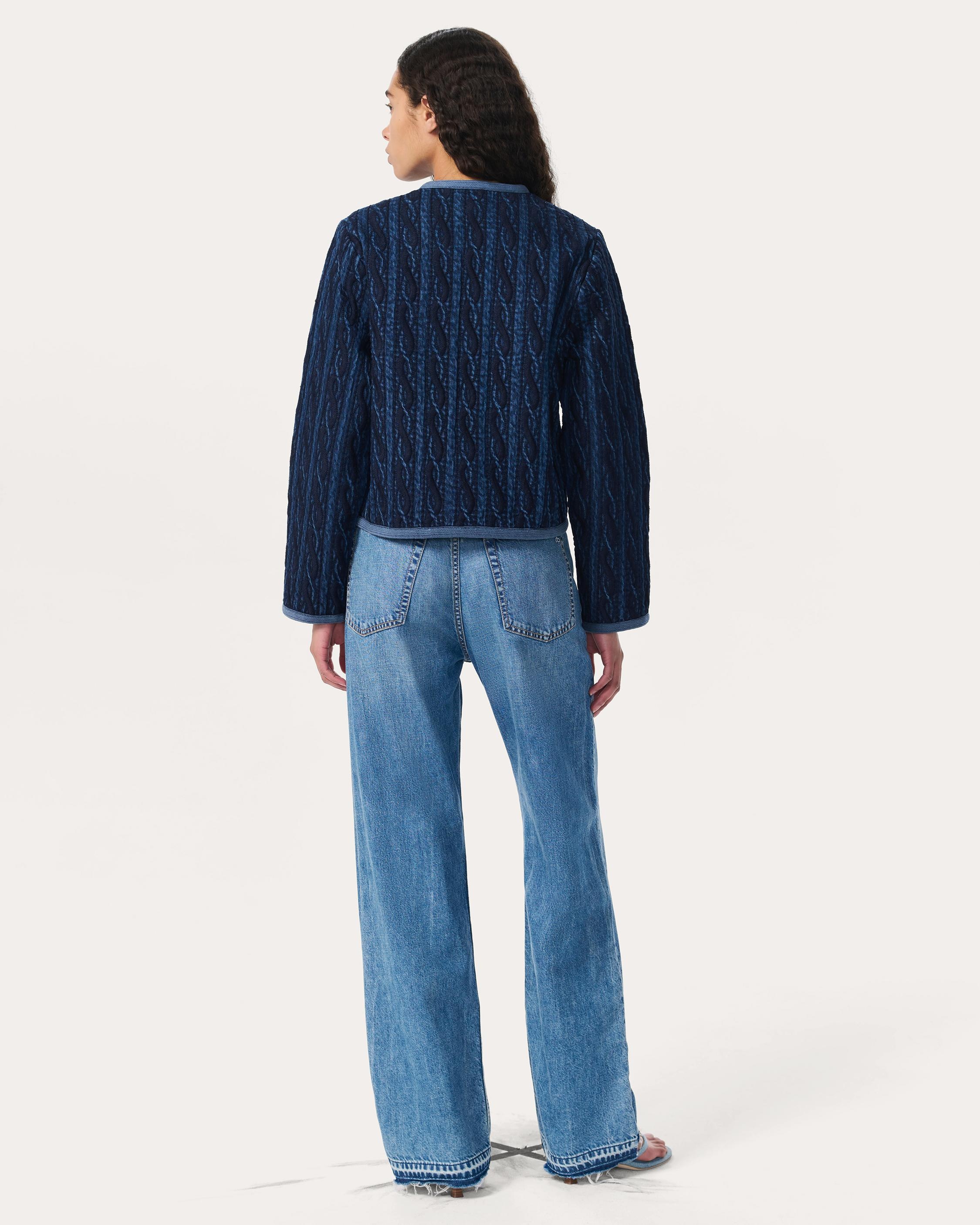 Carter Denim Liner
Lightweight Rigid in Embroidered Blue - 6