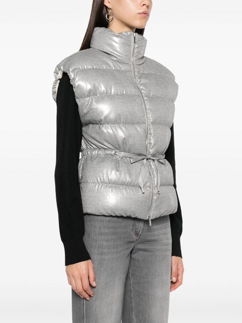 lamé-effect gilet 3