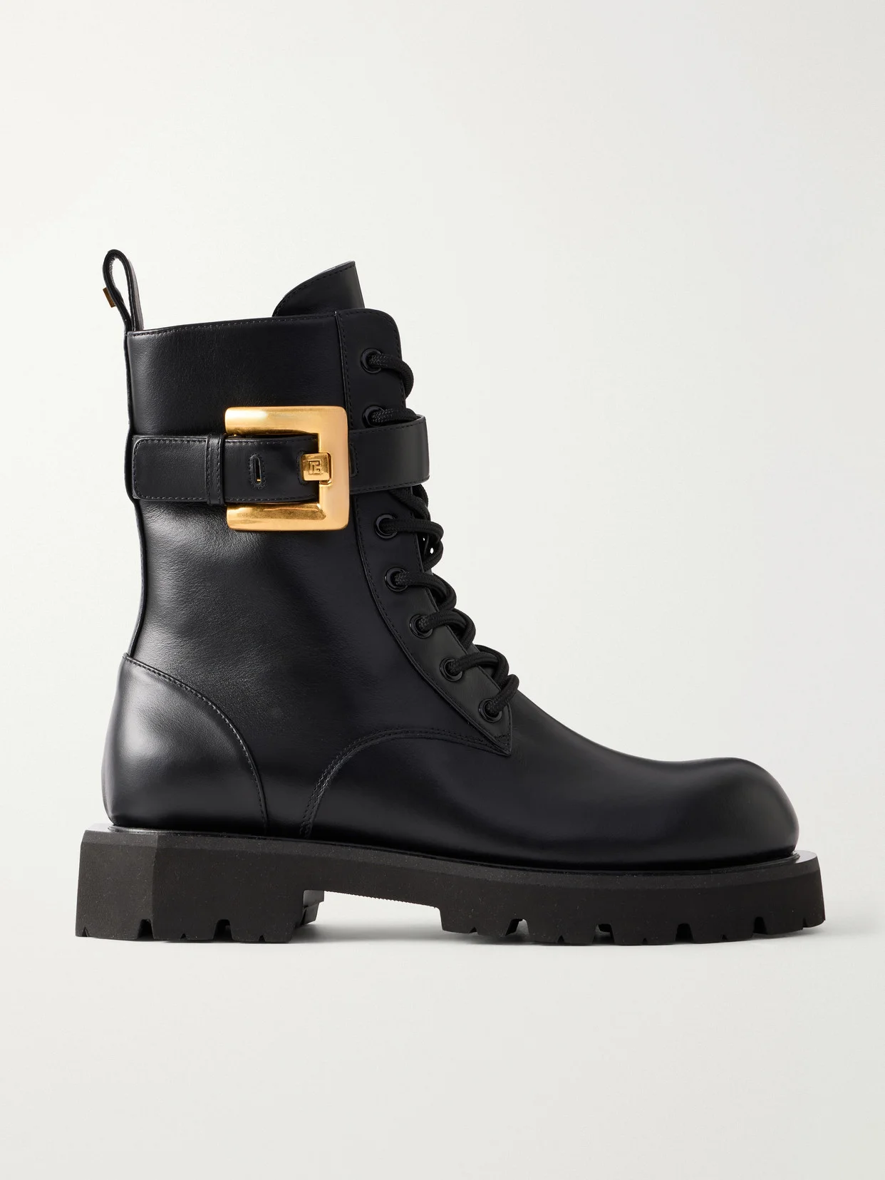 Anthem Belt-detailed Leather Ankle Boots - 1