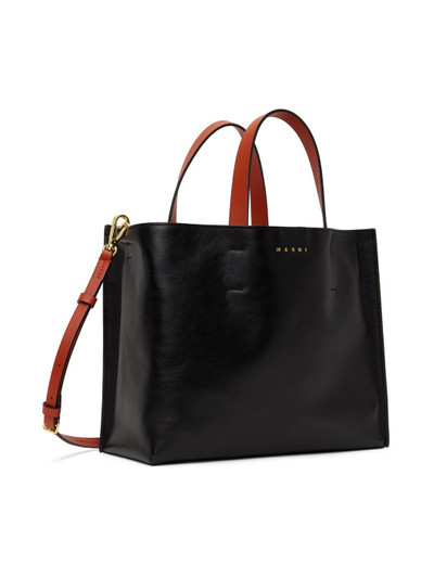 Marni Black & Green Museo Soft Small Tote outlook