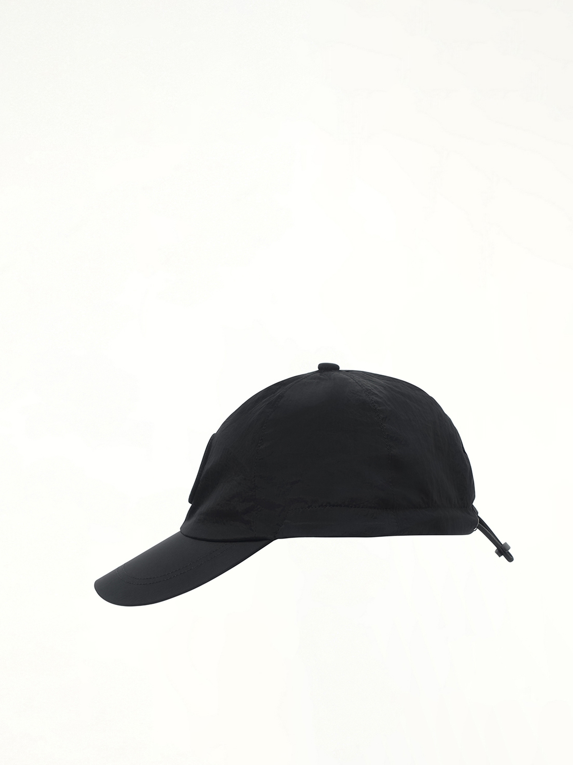 910001 Nylon Baseball Cap in Black - 2