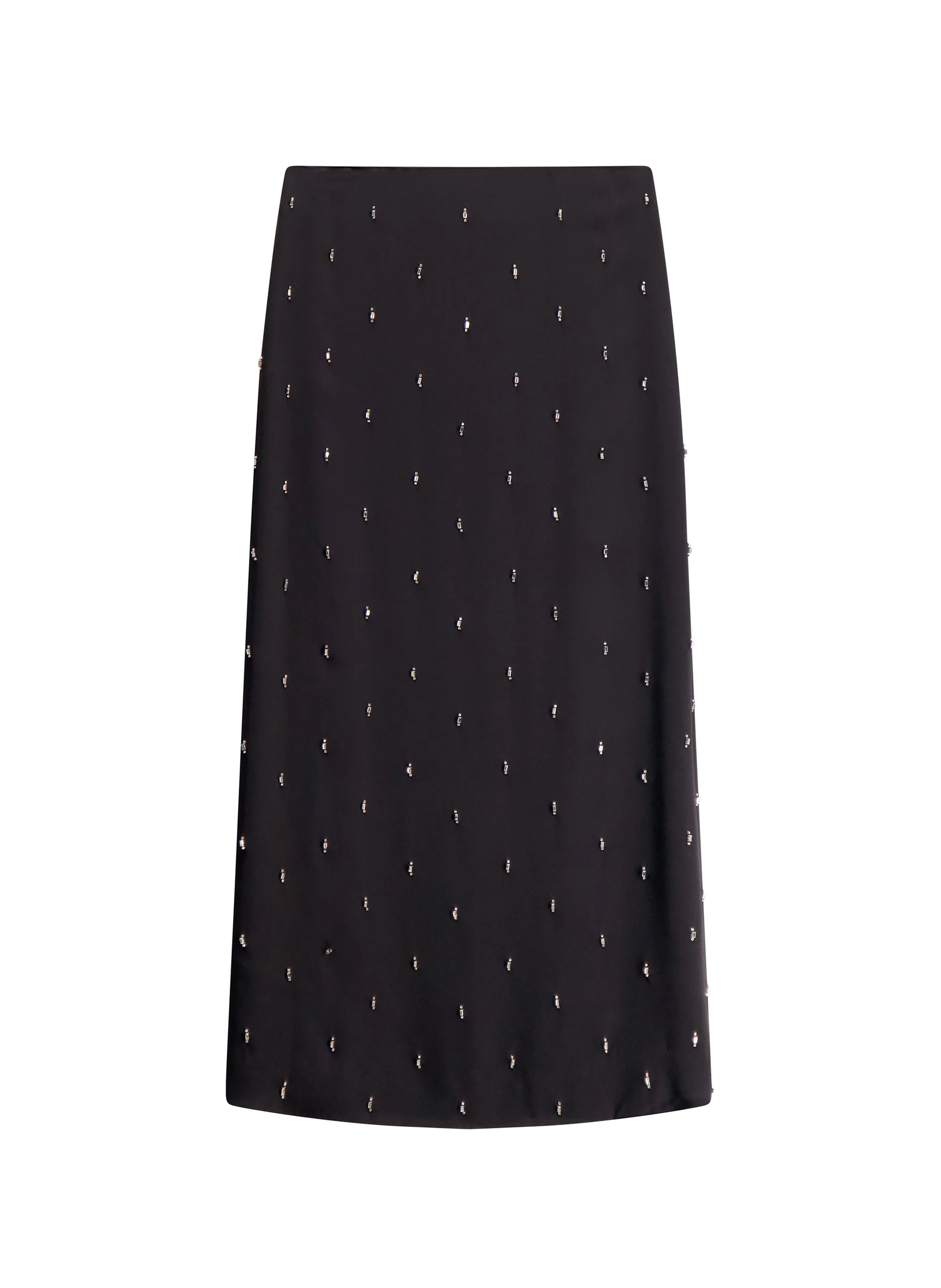 Maelle Embellished Silk Midi Skirt - 1