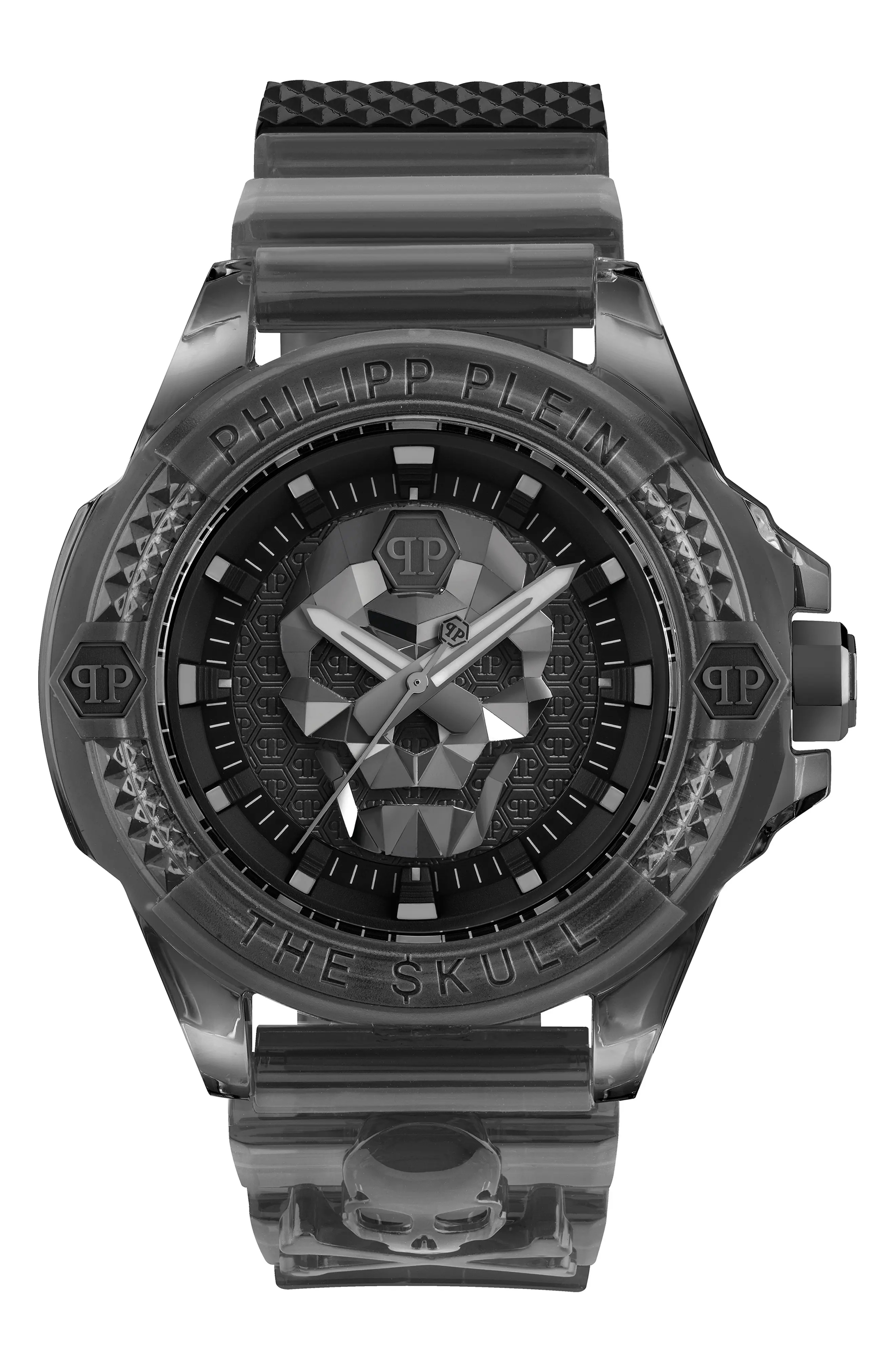 The Skull Plastic Strap Watch, 44mm - 1