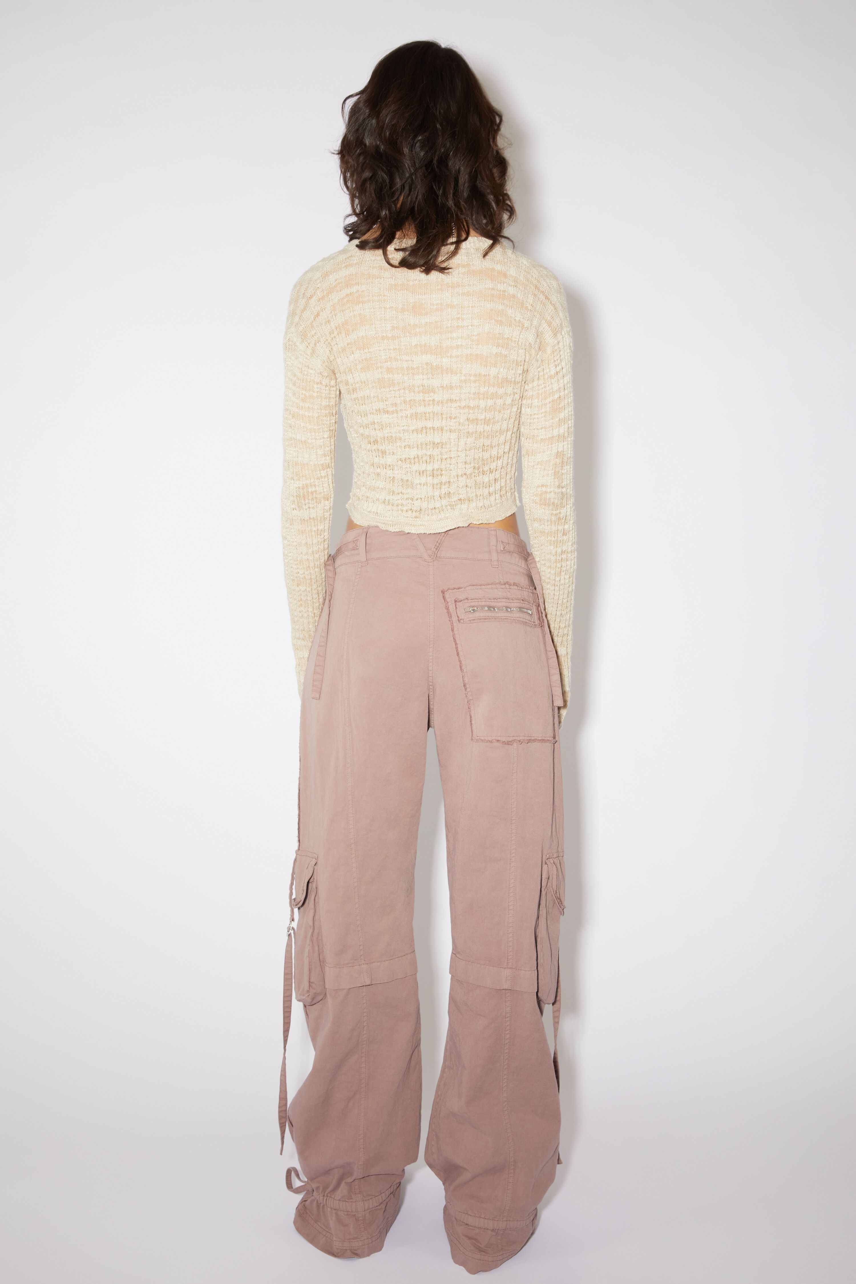 Cargo trousers - Mauve pink - 3