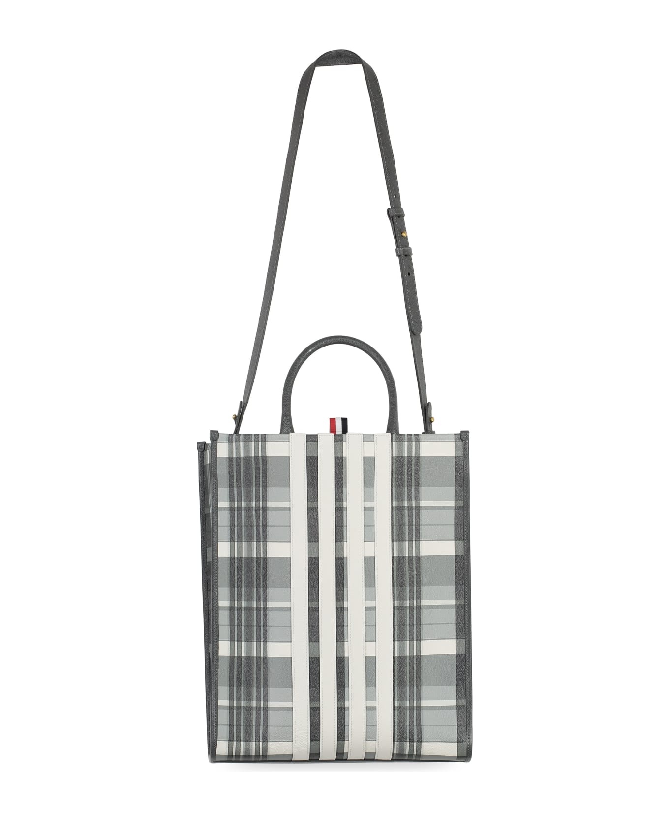 Vertical Leather Tote - 4