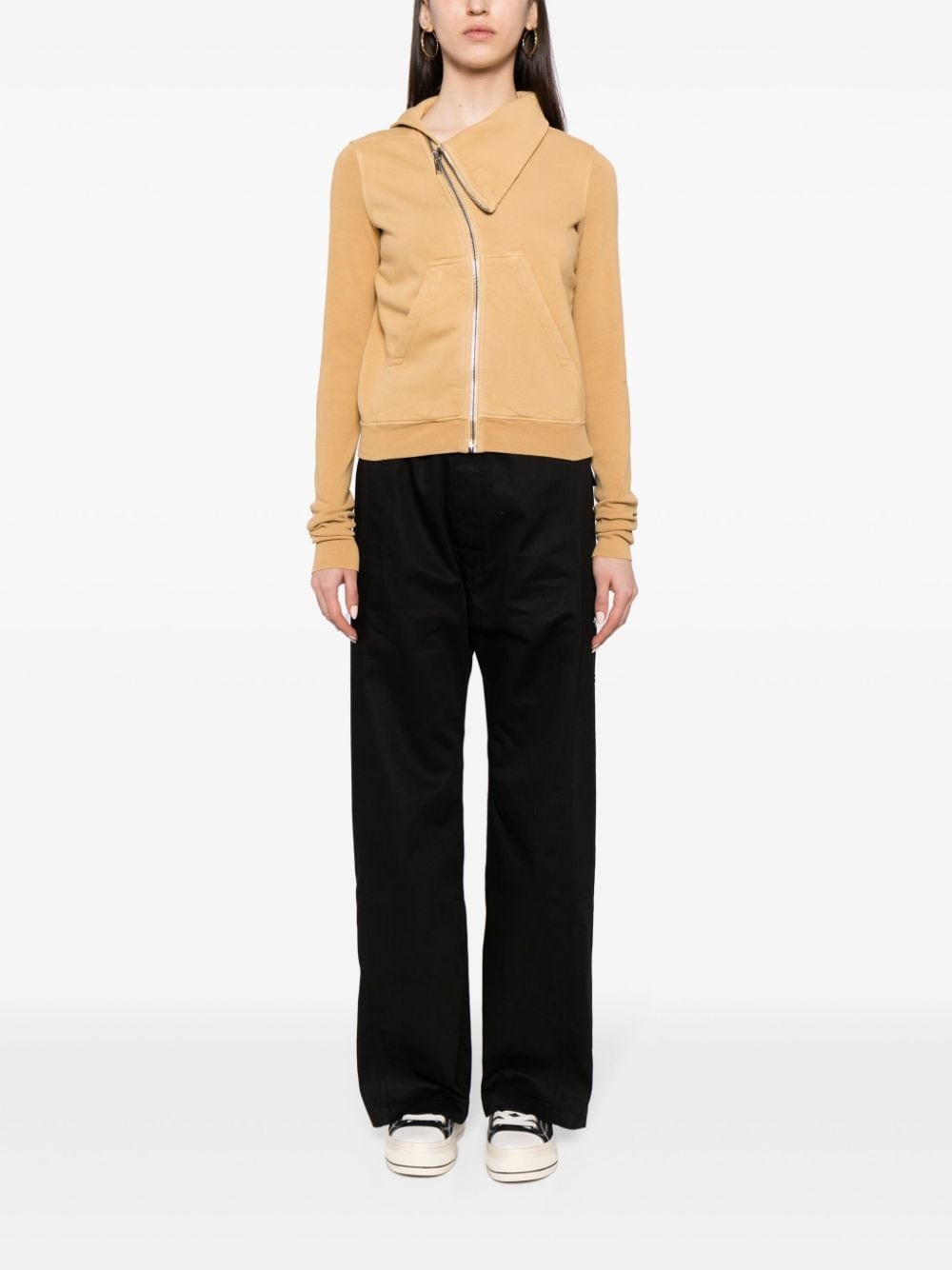 zip-up cotton sweatshirt - 2