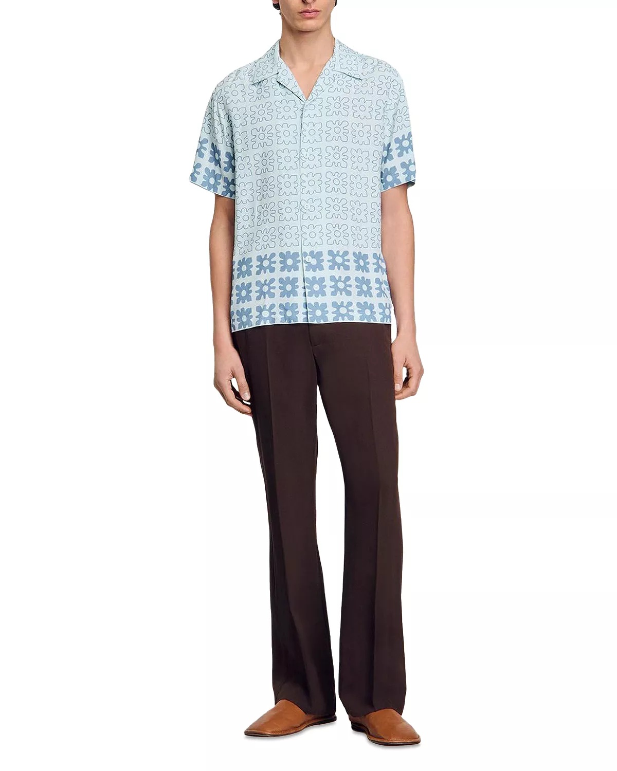 Vintage Flower Regular Fit Camp Shirt - 3
