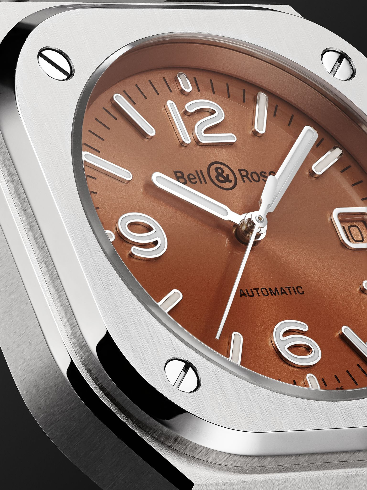BR 05 Automatic 40mm Stainless Steel Watch, Ref. No. BR05A-BR-ST/SST Copper - 6