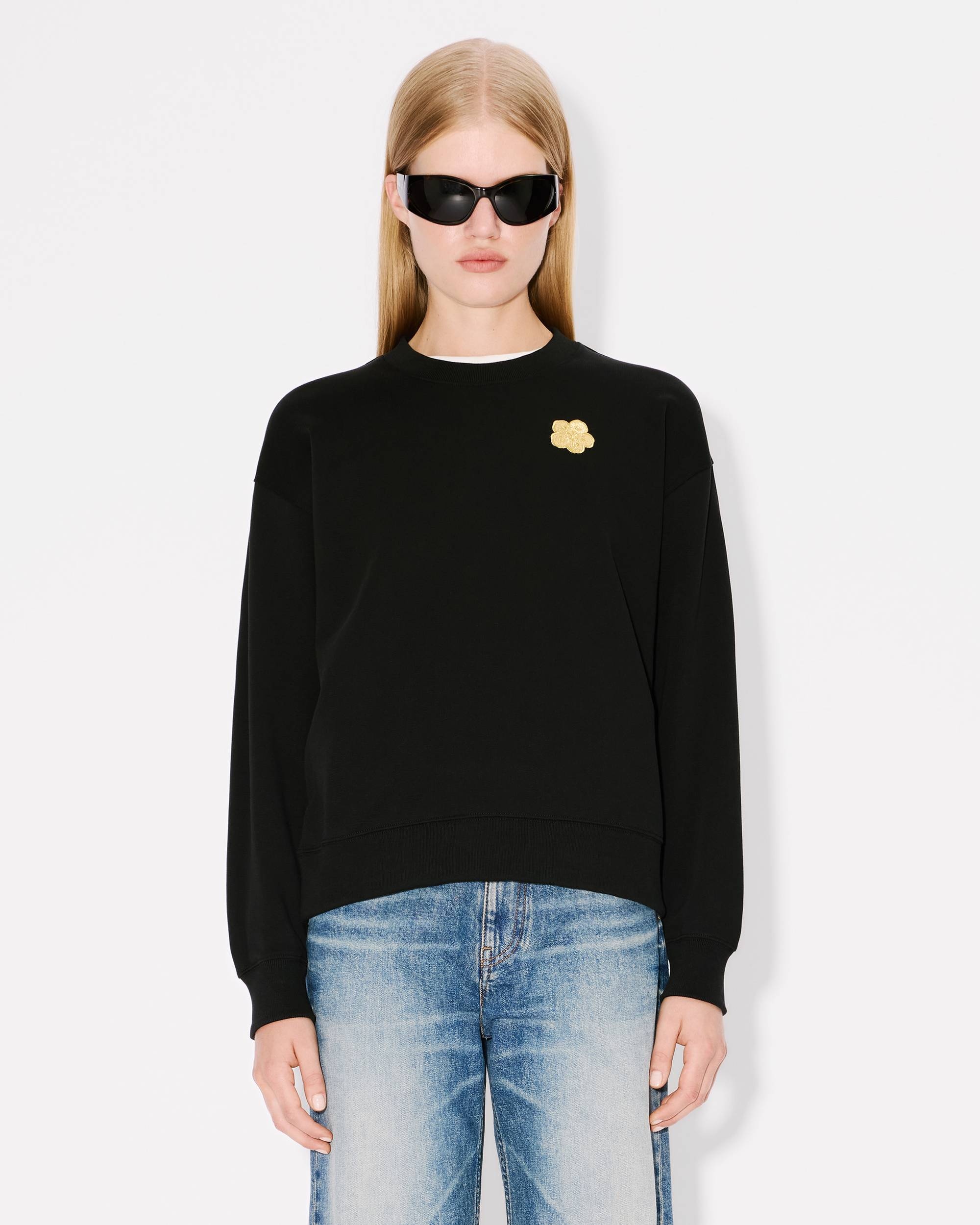 'Boke Flower' embroidered sweatshirt in cotton - 3