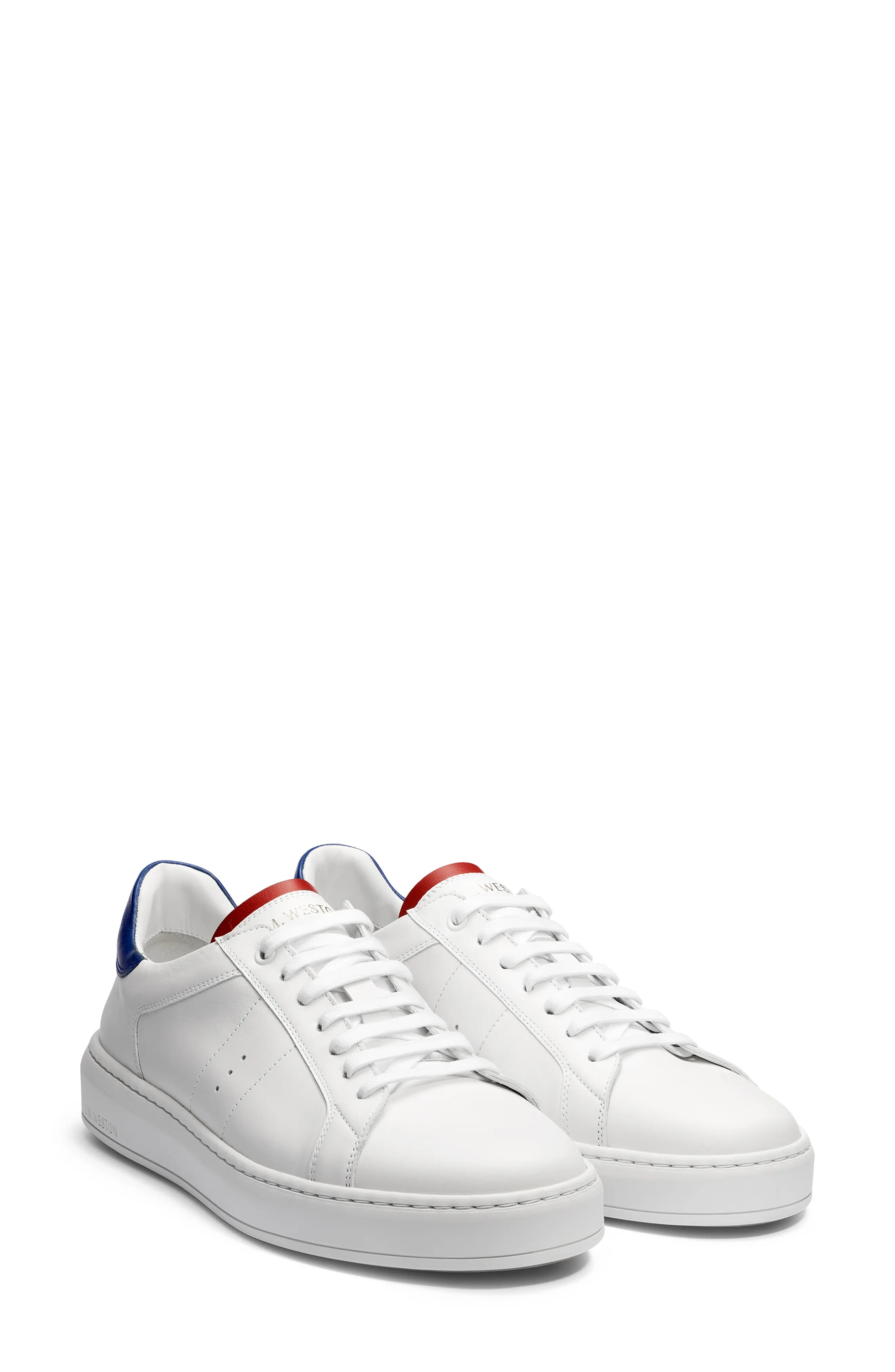 On Time Sneaker in Whte /Red /Blue - 1