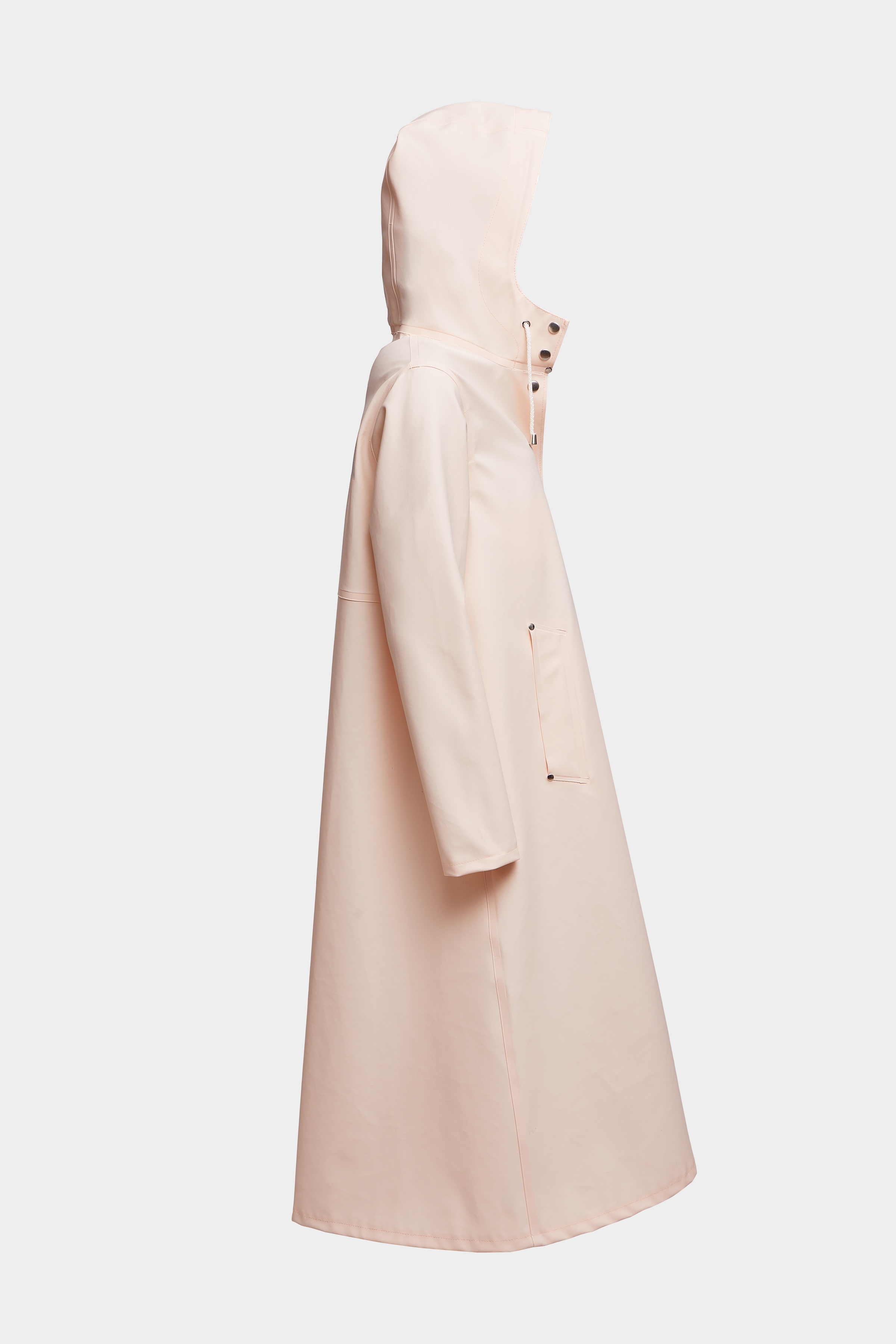 Mosebacke Long Print Raincoat Peach - 5