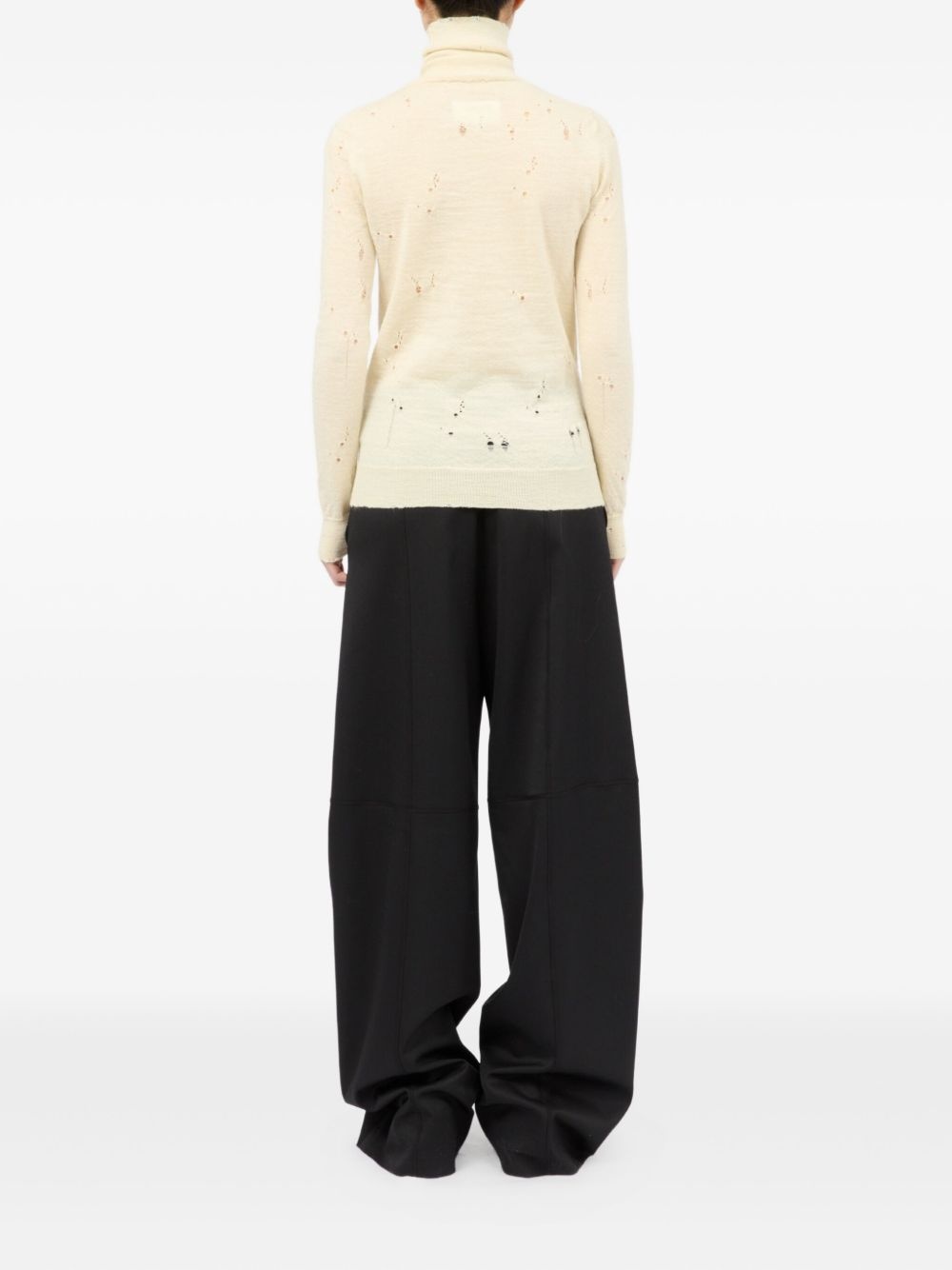 Numbers-motif sweater - 6