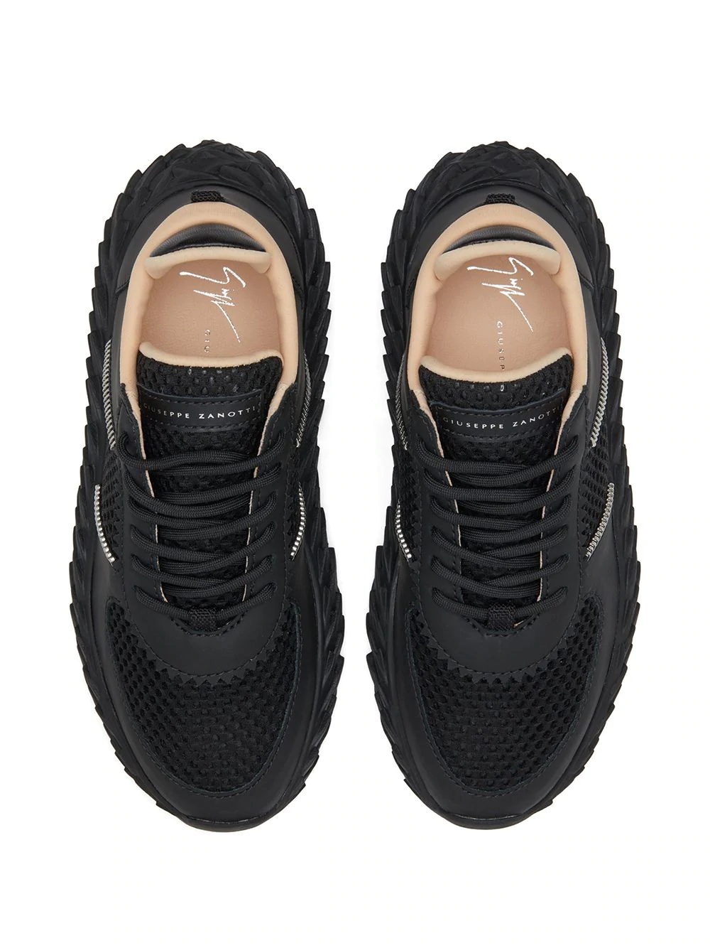 Urchin mesh panelled sneakers - 4