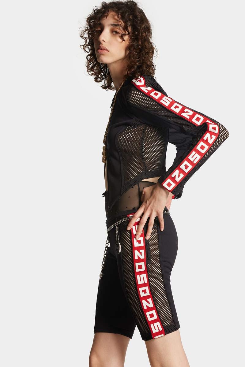 DSQ2 MESH TAPING  ZIPPED JACKET - 7