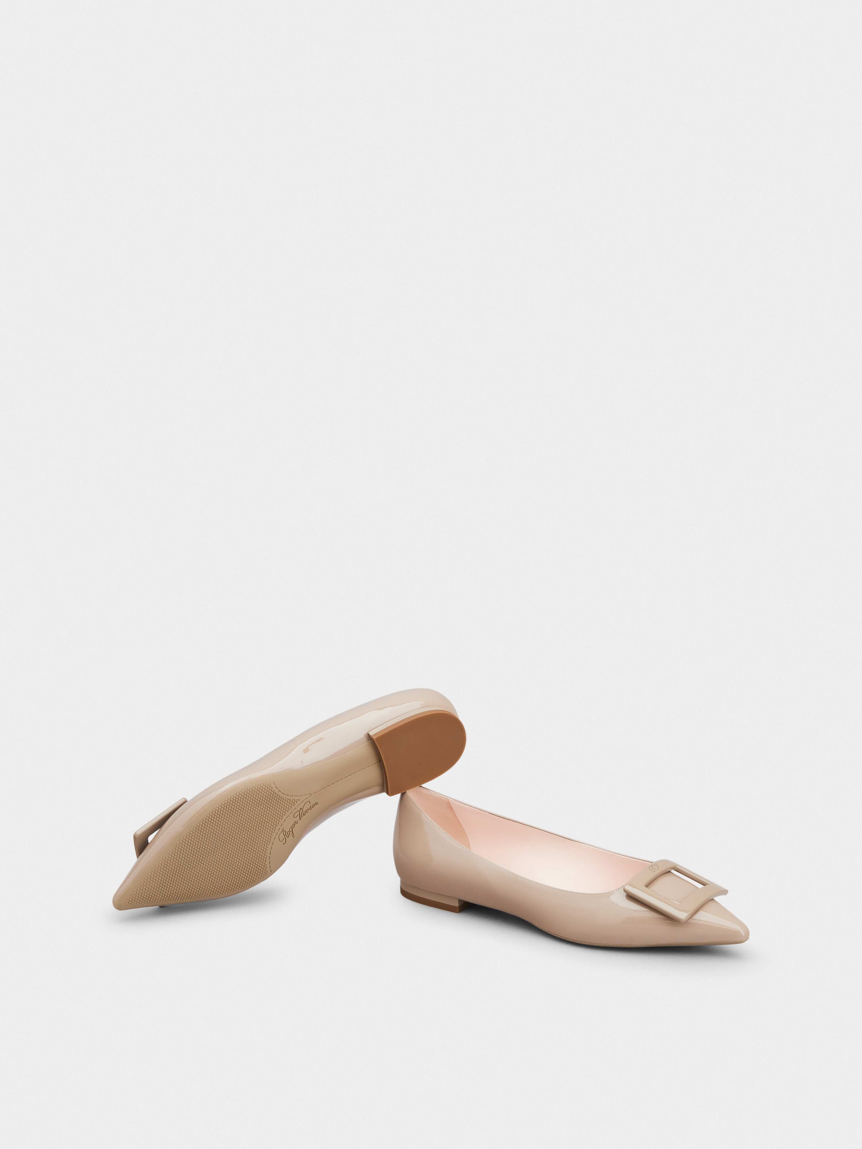 Gommettine Lacquered Buckle Ballerinas in Patent Leather - 6