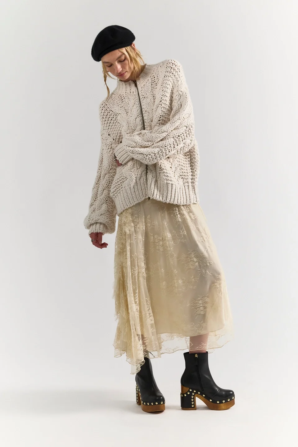 Lola Cable Knit Cardi - 1