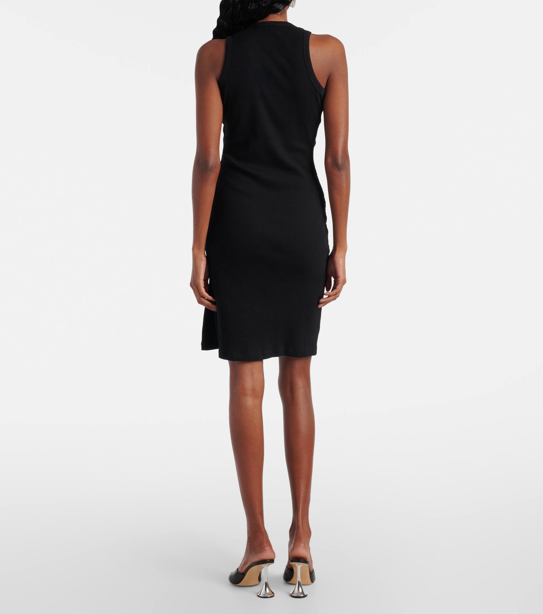 Washing Clip cotton jersey minidress - 3
