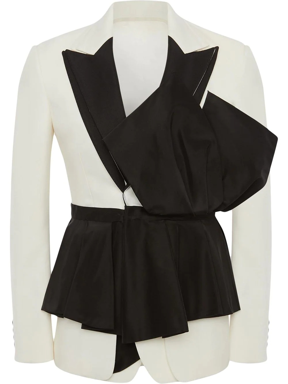 asymmetric peplum-hem blazer - 1